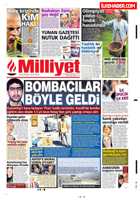 Gazetelerin bugünkü manşetleri ( 25/8) galerisi resim 13