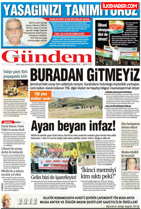 Gazetelerin bugünkü manşetleri ( 25/8) galerisi resim 15