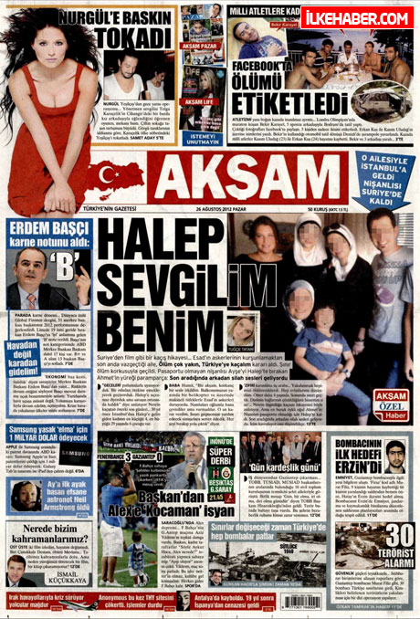 Gazetelerin bugünkü manşetleri ( 25/8) galerisi resim 2