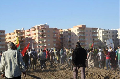 Nusaybin ve Qamişlo duvara karşı yürüdü galerisi resim 10