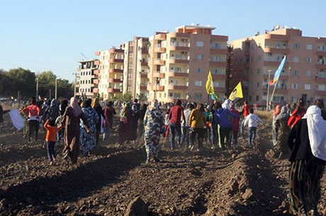 Nusaybin ve Qamişlo duvara karşı yürüdü galerisi resim 12