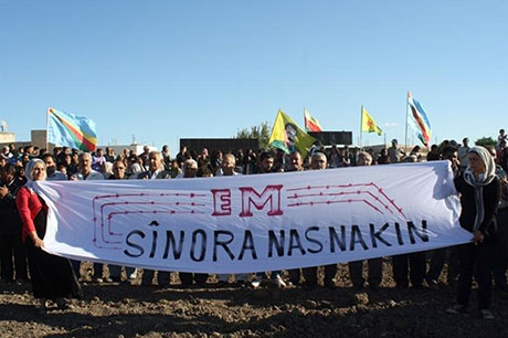 Nusaybin ve Qamişlo duvara karşı yürüdü galerisi resim 13