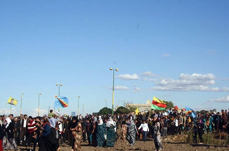 Nusaybin ve Qamişlo duvara karşı yürüdü galerisi resim 14