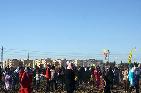 Nusaybin ve Qamişlo duvara karşı yürüdü galerisi resim 15