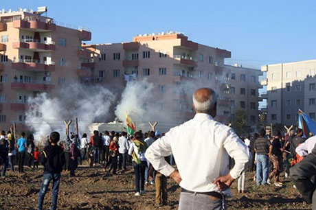 Nusaybin ve Qamişlo duvara karşı yürüdü galerisi resim 16