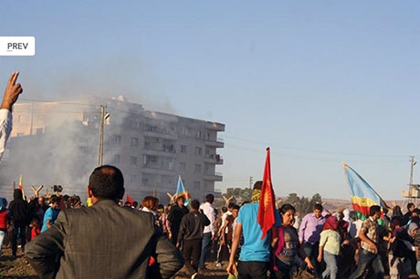 Nusaybin ve Qamişlo duvara karşı yürüdü galerisi resim 19