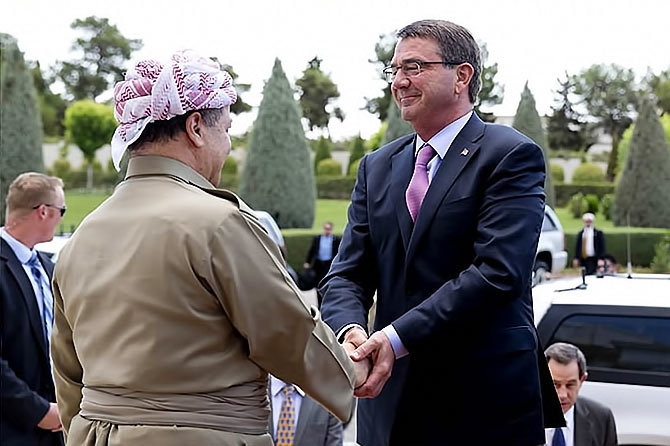 ABD Savunma Bakanı'nın Hewler ziyareti galerisi resim 1