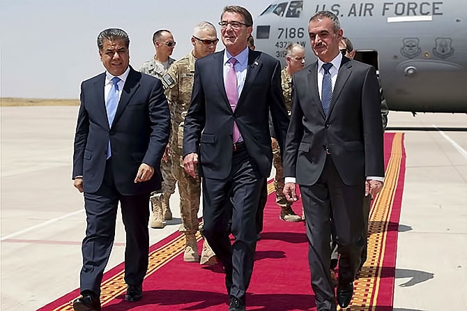 ABD Savunma Bakanı'nın Hewler ziyareti galerisi resim 2