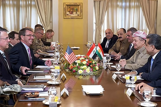 ABD Savunma Bakanı'nın Hewler ziyareti galerisi resim 5