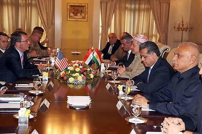 ABD Savunma Bakanı'nın Hewler ziyareti galerisi resim 7