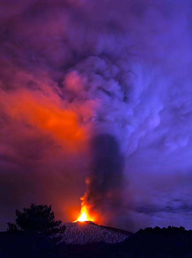 Sessizliğini bozan Etna'dan eşsiz görüntüler galerisi resim 10