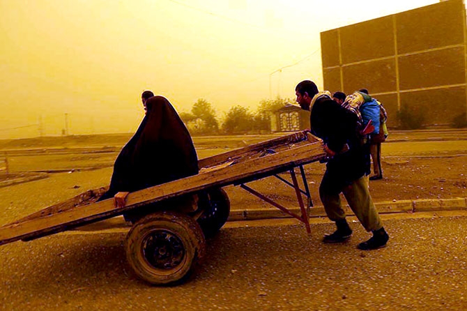 Kum fırtınasına rağmen Musul'dan kaçış galerisi resim 20