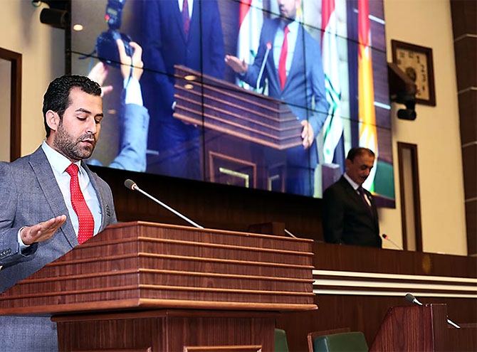 Kürdistan Parlamentosu'nun yeni üyeleri yemin etti galerisi resim 16