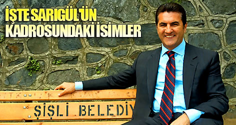 Sarıgül'ün kadrosundaki isimler!