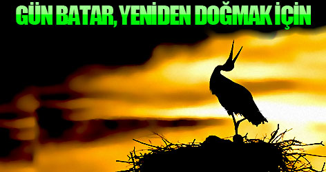 Gün batar, yeniden doğmak için