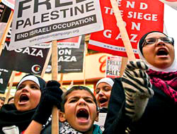 Gazze'de can verenler Londra'da anıldı