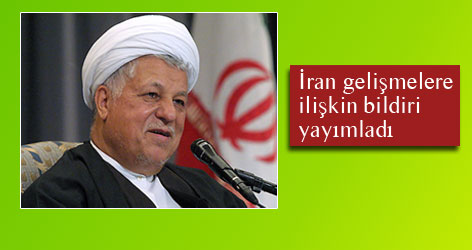 İran gelişmelere ilişkin bildiri yayımladı