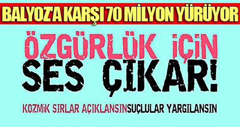 Dondurucu havada 'Balyoza hayır' eylemi!