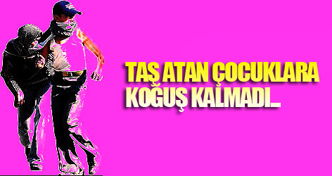 Taş atan çocuklara koğuş kalmadı...