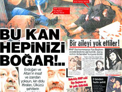 Erdoğan'a tehdit gibi 'ülkücü kanı' manşeti