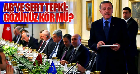 AB'ye sert tepki: Gözünüz kör mü?