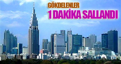 Gökdelenler 1 dakika sallandı