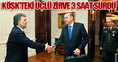 Köşk'teki üçlü zirve 3 saat sürdü Flaş