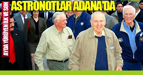 Ayda yürüyen astronotlar Adana'da!