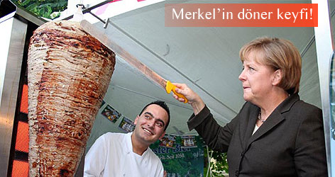 Merkel'in döner keyfi!