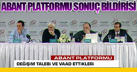 Abant Platformu'nda açılıma tam destek