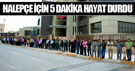 Halepçe için 5 dakika hayat durdu