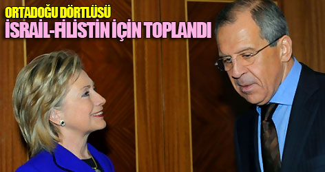 Ortadoğu dörtlüsü İsrail-Filistin için toplandı