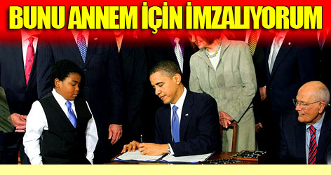 Bunu annem için imzalıyorum