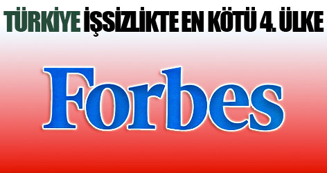 Türkiye işsizlikte en kötü 4. ülke