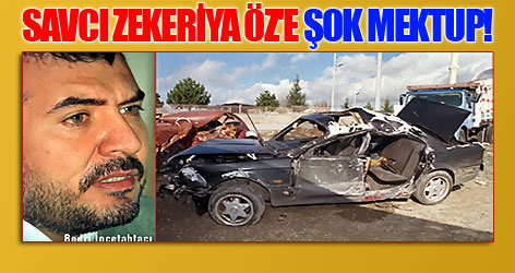 Zekeriya Öz'e şok mektup!
