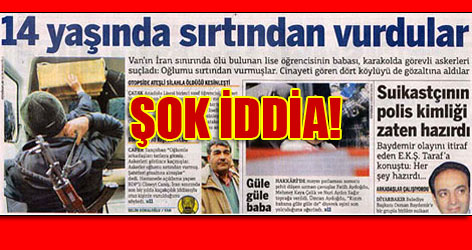 Taraf'ın Manşetinden şok İddia!