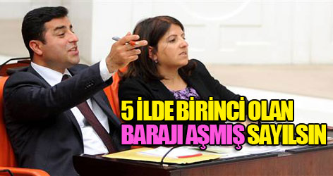 Demirtaş'ın baraj formülü konuşuluyor
