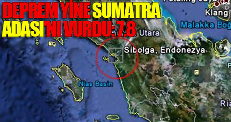 Endonezya'da 7,8'lik deprem