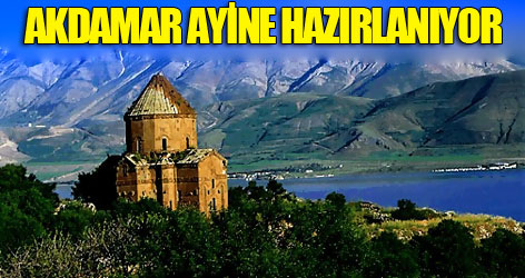 Akdamar'daki kilise ayine hazırlanıyor