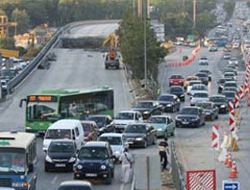 İstanbul'da Maraton trafiği