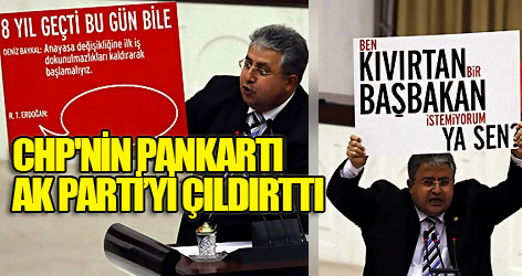 CHP'nin pankartı AK Partiyi çıldırttı