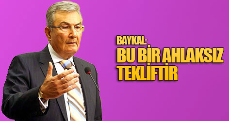 Ergin'in teklifine Baykal'dan ağır tepki