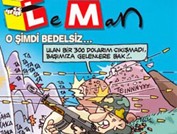 Bedelli Leman'ın kapağında!