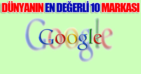 Dünyanın en değerli markası 'Google'