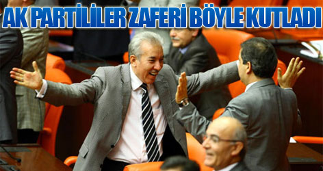 AK Partililer zaferi böyle kutladı