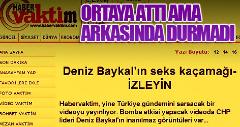 Vakit haberinin arkasında durmadı!