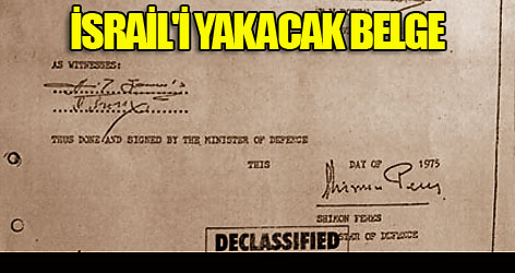 İsrail'i yakacak belge