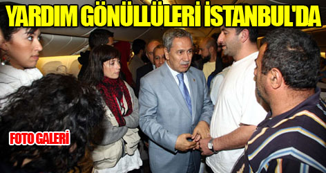 Yardım gönüllüleri İstanbul'da