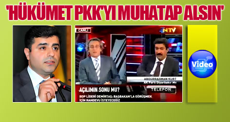 'Hükümet PKK'yı muhatap alsın'