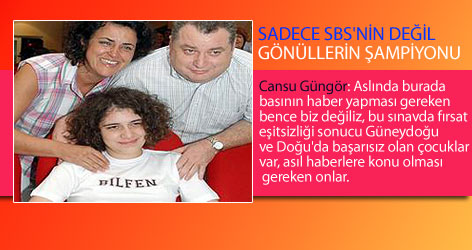 SBS birincisinden ders gibi mesaj